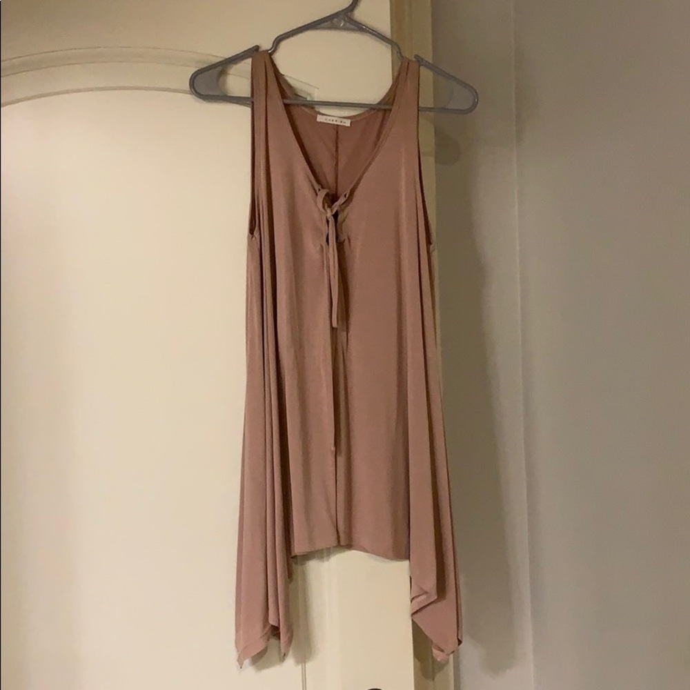 Lace up boutique top